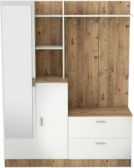 Předsíňová stěna DODO borovice atlantic bílá - 4