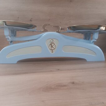 Staré kuchyňské váhy modré - 4