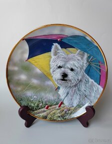 Sběratelsky porcelánový talíře "Westies" Paul Doyle - 4