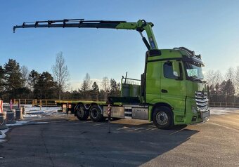 Mercedes-Benz Actros - 6x2 – Valník/Plato + HR-HMF 3220 K7 – - 4