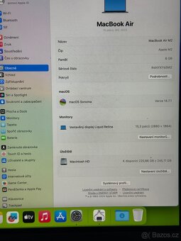 ZÁNOVNÍ APPLE MACBOOK AIR 15” M2/256GB/8GB/BATERIE 100% - 4