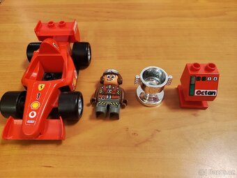 Lego duplo - Formule 1, pilot, pohár, octan - 4