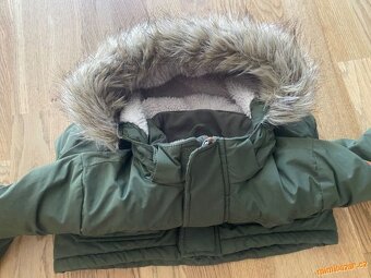 Nádherná zimní teplá bunda - kabát H&M 116 - 4