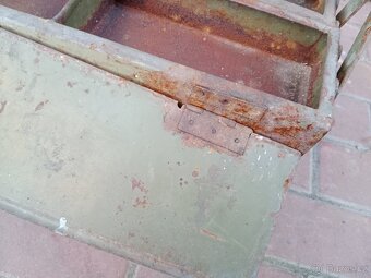 Bedna na nářadí plechová retro tři patra - 4