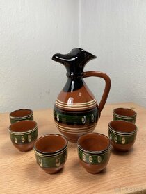 keramická sada džbánek s hrníčky - 4