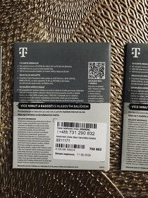 T-Mobile předplacené karta.Nová.Cena 50kč - 4
