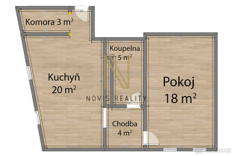 Pronájem, byt 2+kk, 50 m², Klatovy, ul. Komenského - 4
