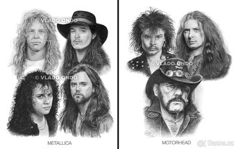 kreslený posterbook Kultové kapely - AC/DC, Queen..... - 4