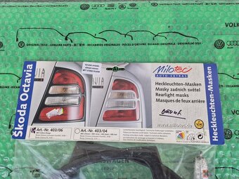 Milotec 40304 kryty zadních světel černé pro lak Škoda Octav - 4