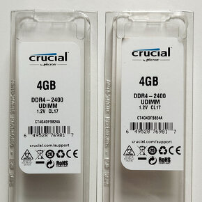 paměť RAM 2x4GB DDR4-2400 MHz Crucial - 4