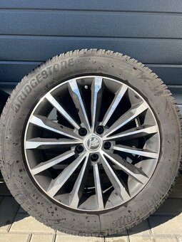 alu kola Škoda Kodiaq Triniti zimní pneu Bridgestone 235/55 - 4