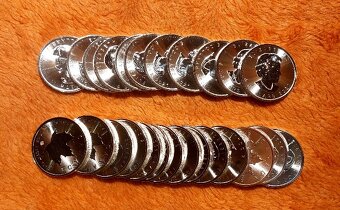 Prodám investiční stříbrné mince Maple Leaf 1oz - 4