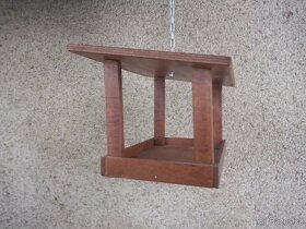 Krmítko, EKO nátěr, masivní dřevo, 100% ruční práce - 4