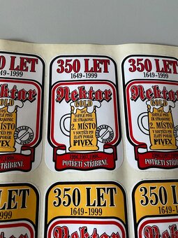 etiketa pivní etiketa nektar strakonice stará etiketa arch - 4