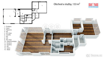 Prodej obchod a služby, 133 m², Praha 10 - Kubánské náměstí - 4