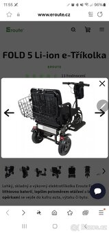 Skládací elektrická tříkolka - 4