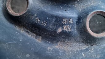 Originální plechové disky VW AG 7Jx16h2 ET45 - 4