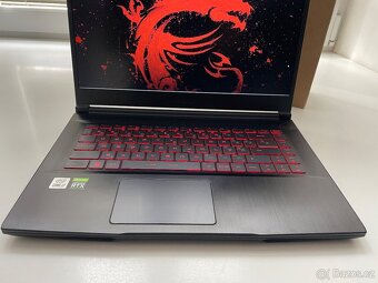 Herní notebook MSI- i7-10750H- Ram-8GB-RTX-3050Ti-4GB-512SSD - 4