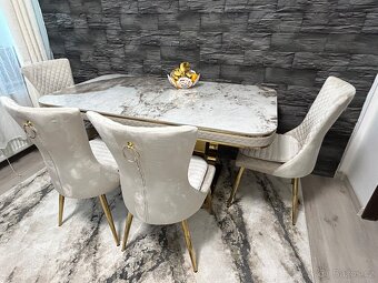 Prodám luxusní stůl a 6 žildlí - 4