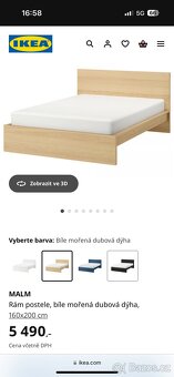 Postel ikea malm (160x200) - 4