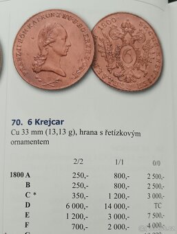 RU méďák 6 Krejcar 1800 F... Krásný kousek - 4