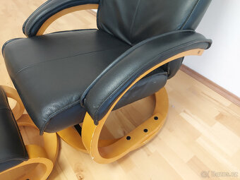 Relaxační křeslo + podnožka ZÁNOVNÍ, PC 10400,- - 4