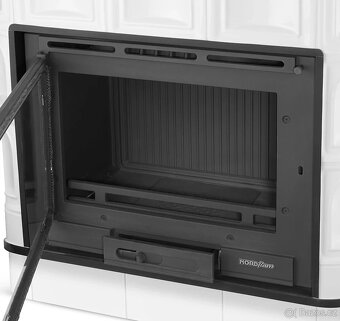 Kachlová kamna s litinovou vložkou SALZBURG, 15 kW zelená - 4