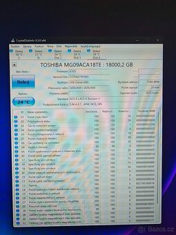 Prodám Toshiba MG09 18TB  / záruka 2029 - 4