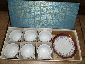 Porcelánová sada šálků a podšálku má čaj /kávu - 4
