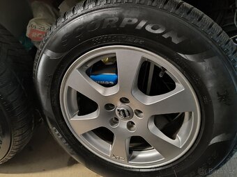 Alu kola Volvo XC60 5x108 r17 Originál,pneu zimní 6mm235/65 - 4