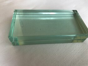 skleněné těžítko -olovnaté sklo bločky - 4