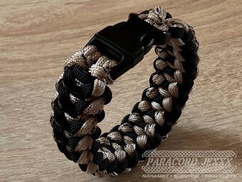 PARACORD náramek (19 cm) Desert Camo - black - 4