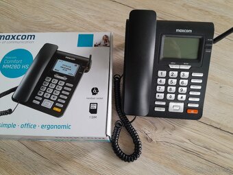 Stolní telefon s funkcemi mobilního Maxcom - 4