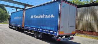 Tandem souprava 120cbm DAF XF 450 EUR 6 průjezdná, 740000km - 4