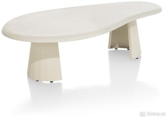 Designový konferenční stolek – slonová bílá - Kalmar - 4