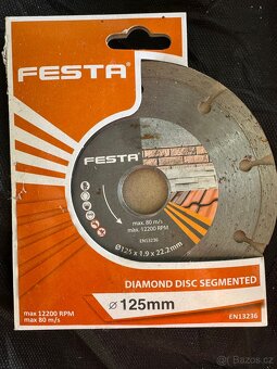 Prodám diamantové kotouče 125 mm - 4