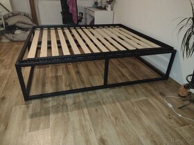 Kovová postel ,vyvyšená postel,masivní postel 160,180 x 200 - 4
