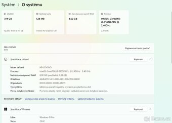 Notebook Lenovo 15,6" Windows 11 Pro - 4