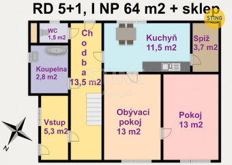 Prodej rodinného domu 134 m2, s pozemkem 2 126m2, 130442 - 4