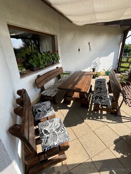 Prodám zahradní nábytek masív tvrdé dřevo - 4
