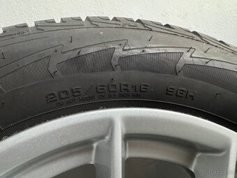 4x al kola 5x112 16 + pneu zimní 205/60 R16 - 4