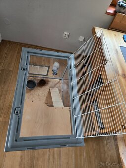 Prodám klec na morče nebo králika včetně příslušenství - 4