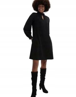 Elegantní černé šaty 48/52 - 4