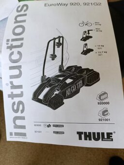 Thule nosič pro 2 kola - Thule EuroWay G2 920 - 4