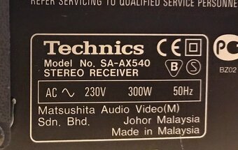TECHNICS RECEIVER SA-AX 540 (ROK 1976) 5X100w ,RDS - 4