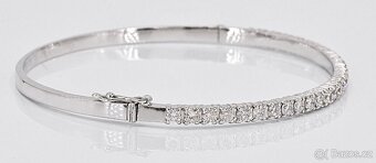 Luxusní 18k náramek s diamanty 2,08ct - certifikát - 4