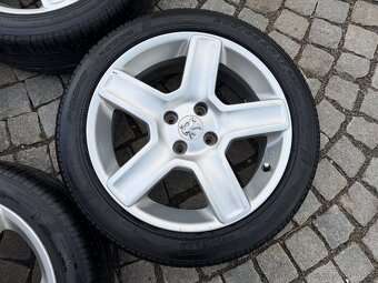 Alu Peugeot 4x108 r17 letni pneu 205/50 r17 - 4