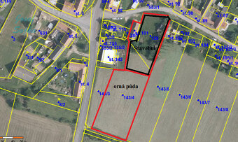 Stavební pozemek se stodolou v obci Stupěšice, 4412m2 - 4