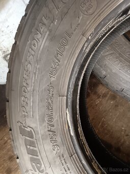 Prodám 3ks záběrových pneu Cordiant DR-1 315/70 R22,5 - 4