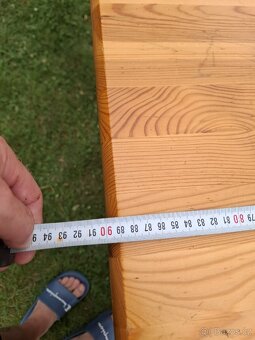 Dřevěný rozkladaci stůl, 6x židle - 4